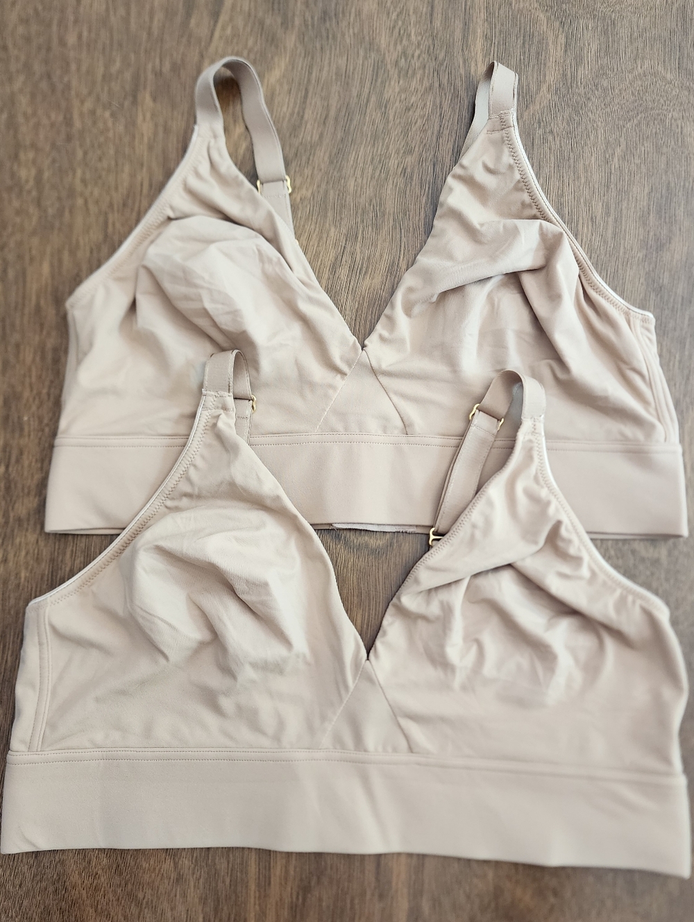 Bundle Of 2 Soma Embraceable Wireless UL Tailored Bra XXL Tan Color